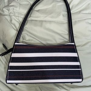 Kate spade brown black and white mini purse